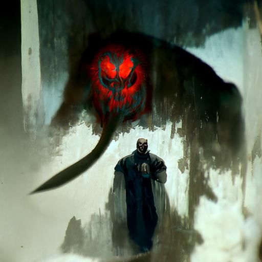Sinister Mark of the Beast, Dark Fantasy Art