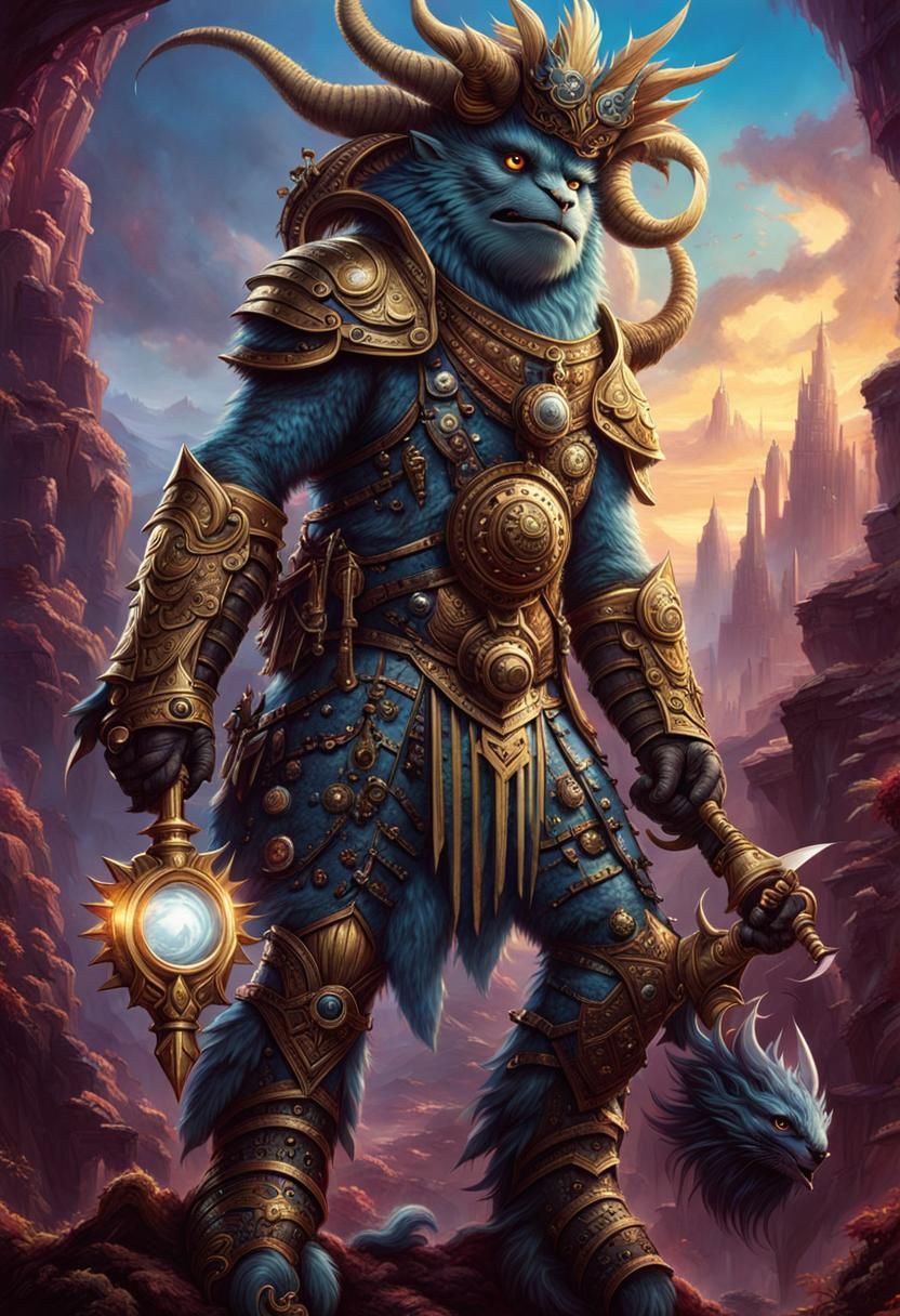 Cute Monster in Detailed Fantasy Art Style