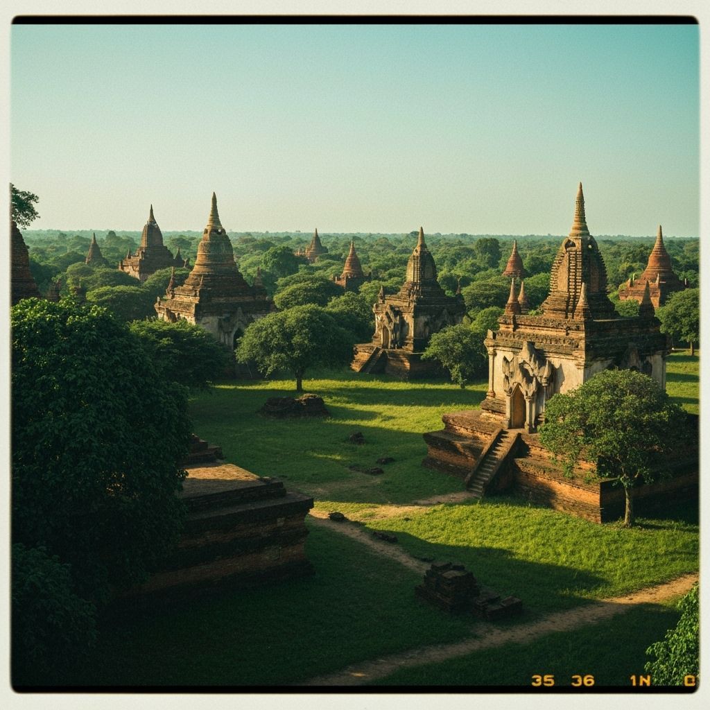 Bagan Ancient City Ruins in Burmese Jungle