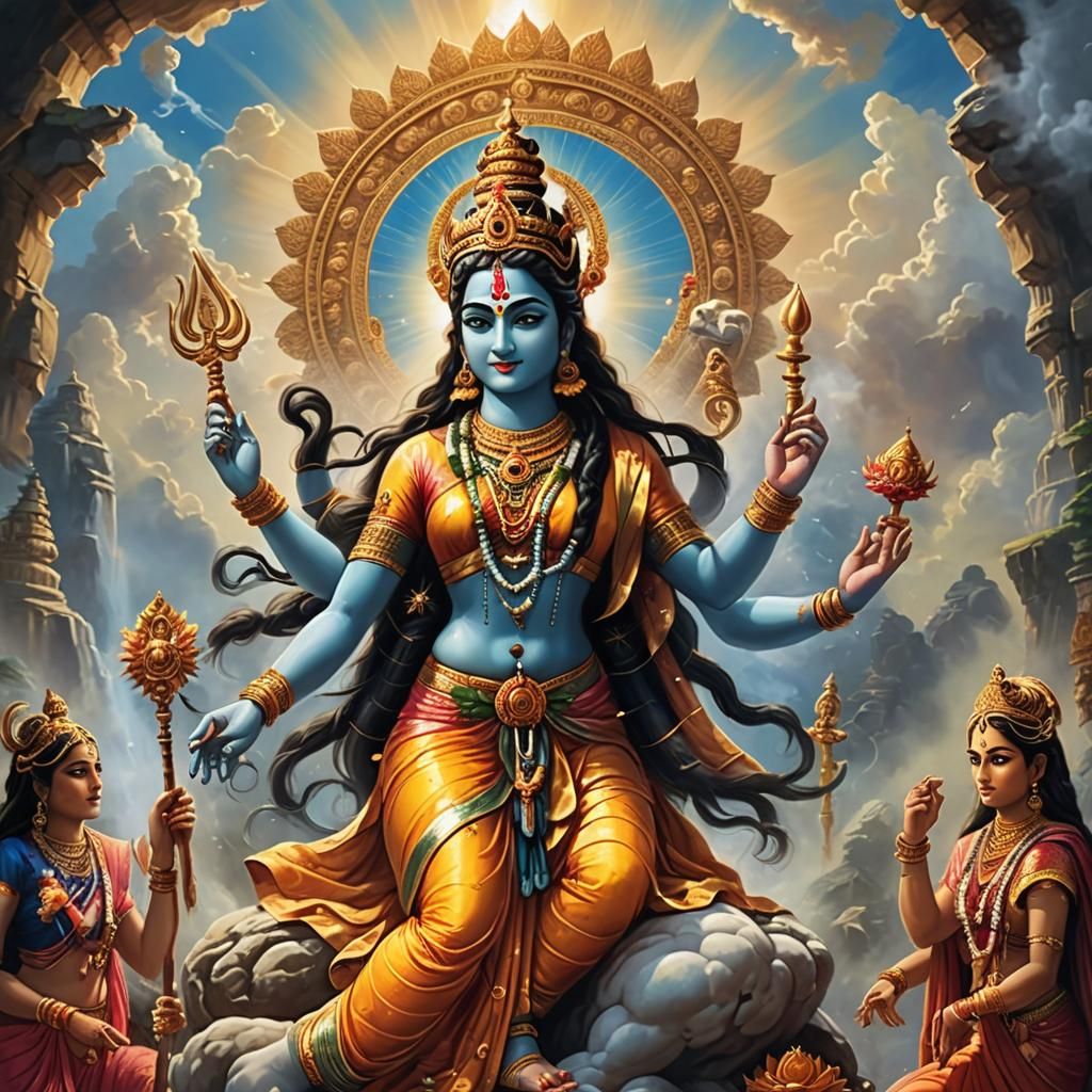 Shiva and Parvati Marriage: Divine Celestial Union