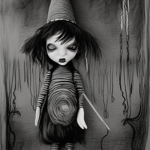 Creepy Poppet Dolls in Victorian Storybook Style