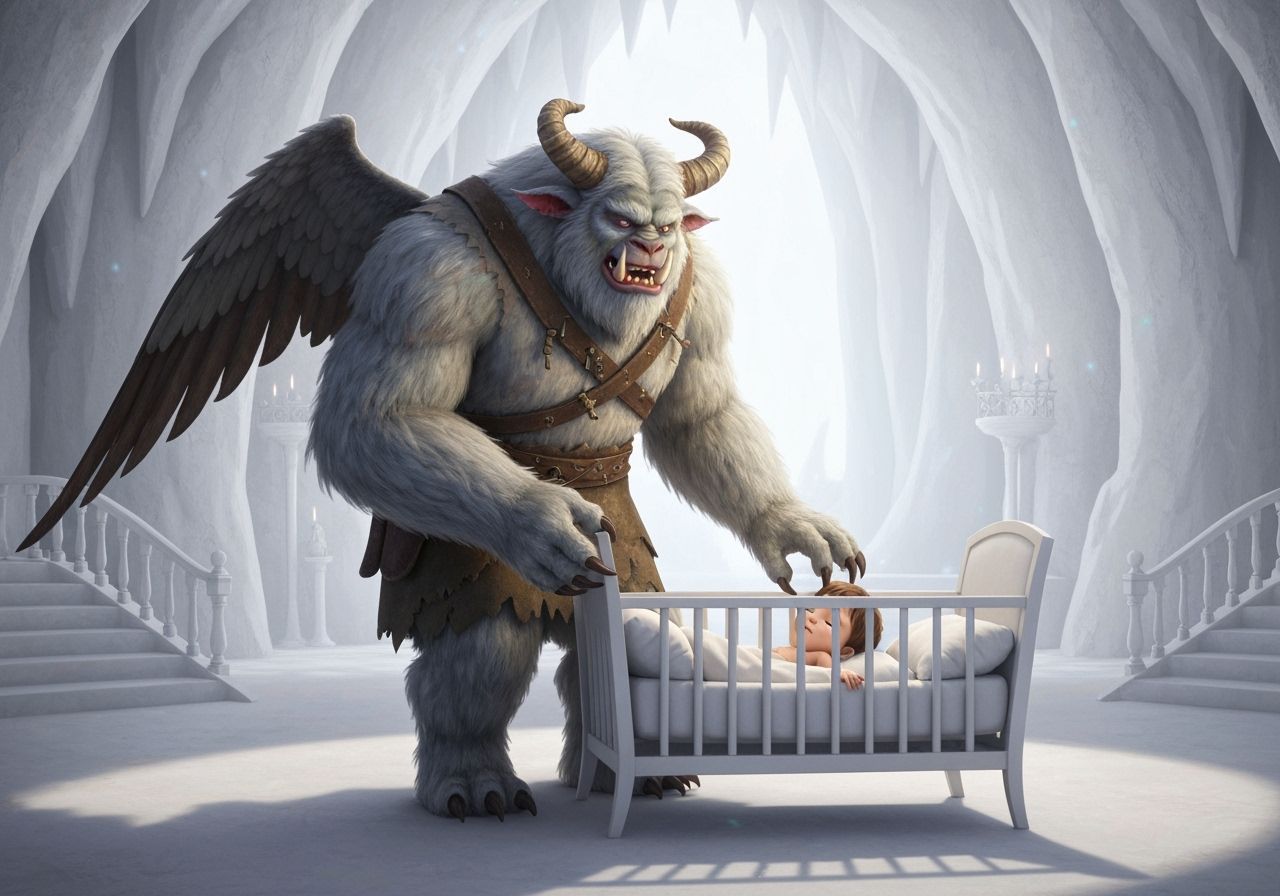 Gentle Monster Guardian in a White Cave