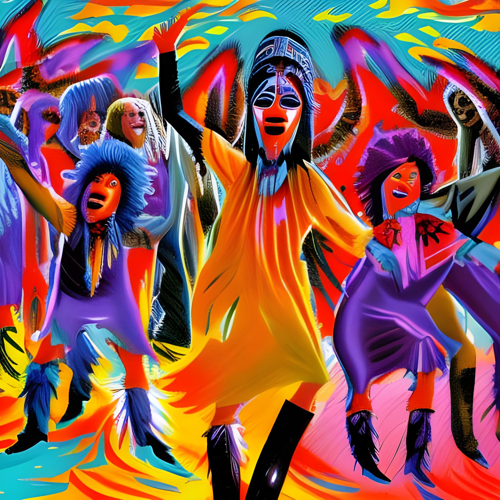 Energetic Ghost Dancing at a Disco