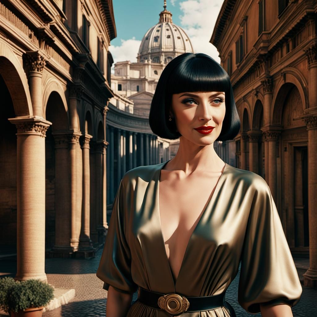 Corinne Drewery in Rome: Analog Film Fashion Editorial