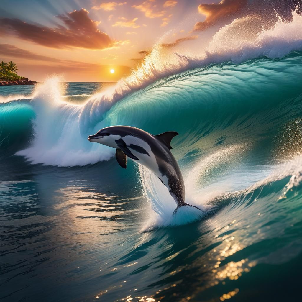 Dolphin Surfer