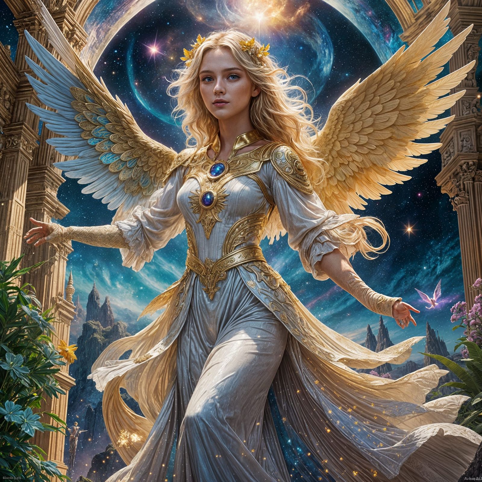 Happy Angel Celebrates Freedom in Paradise