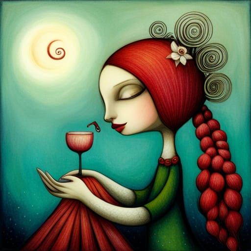 Enchanting Embrace: Illustration in Storybook Style