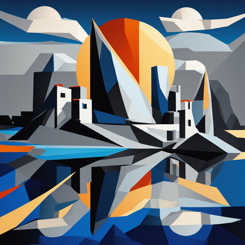 Constructivist Floating Island with Geometric Structure