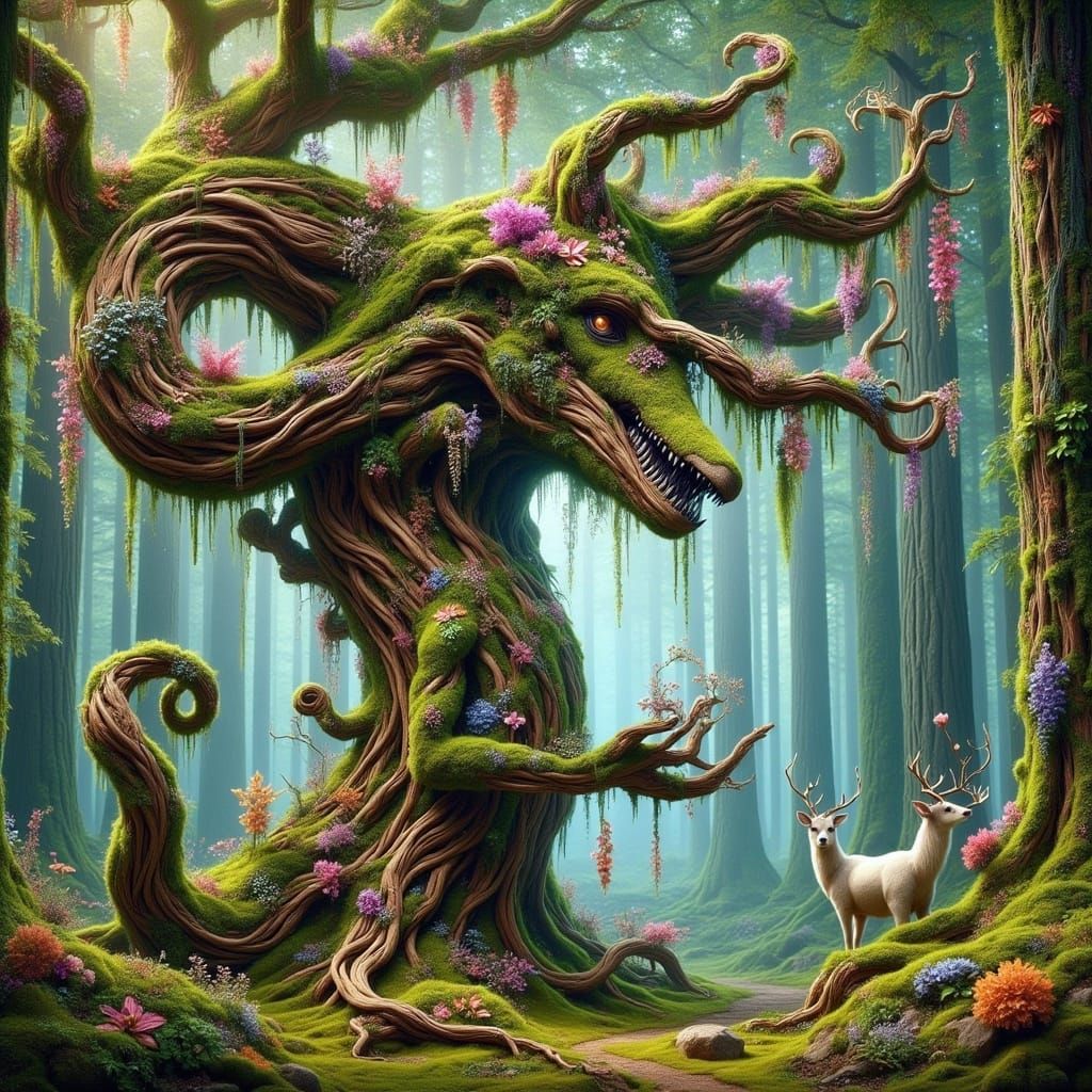 Enchanted Tree of Life as Digital Art