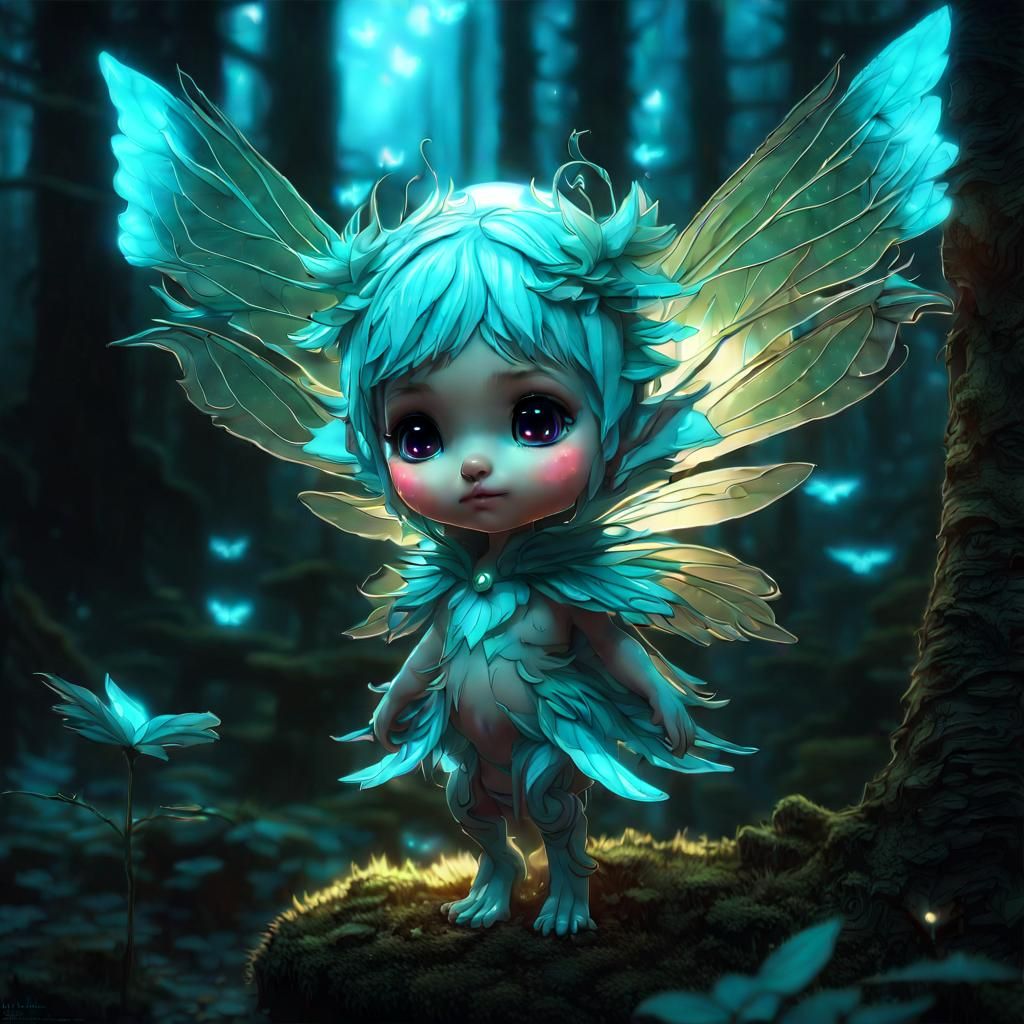 Hybrid Spirit Animal in Volcanic Landscape