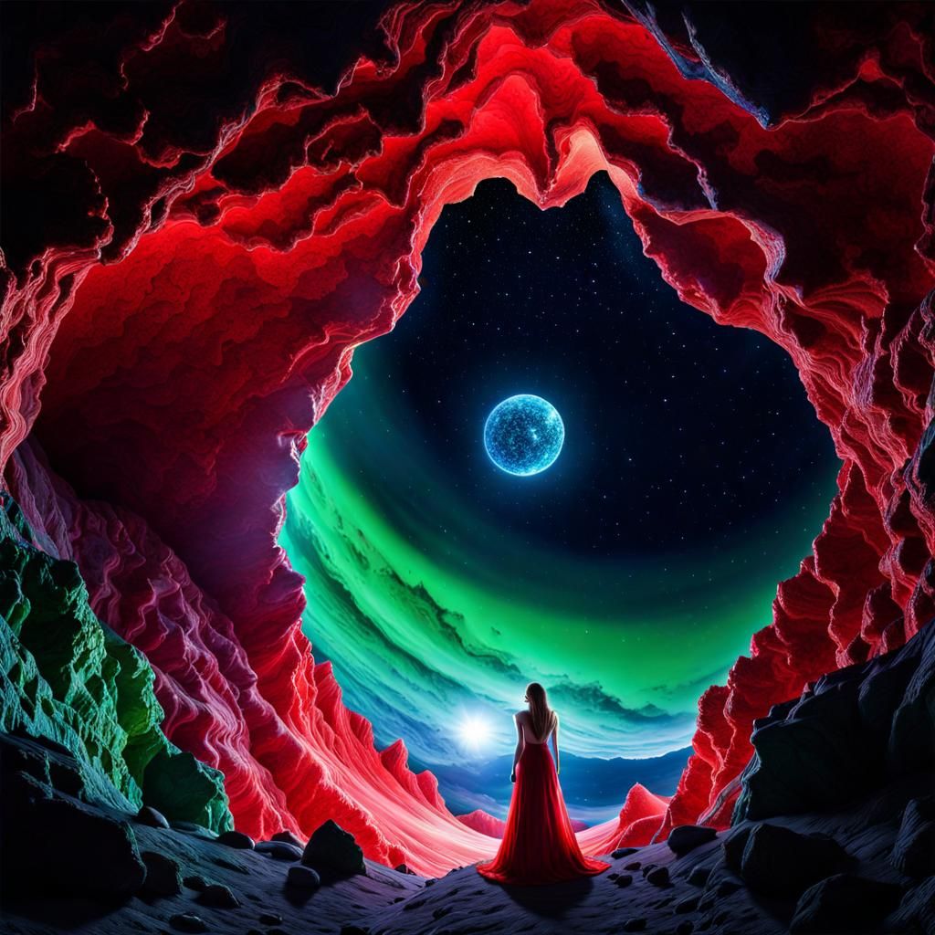 Beautiful in a Crystal Cave.