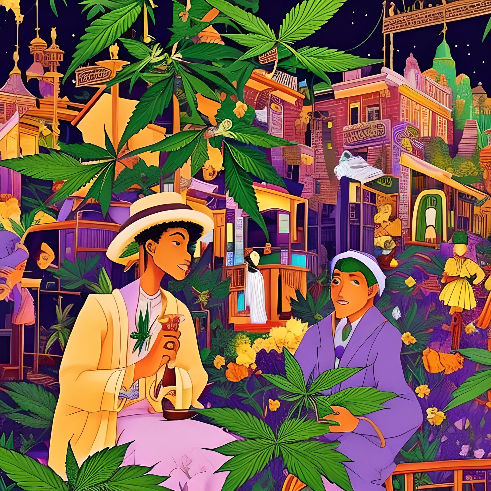 Cannabis Meets Harlem Renaissance: An Anime Storybook