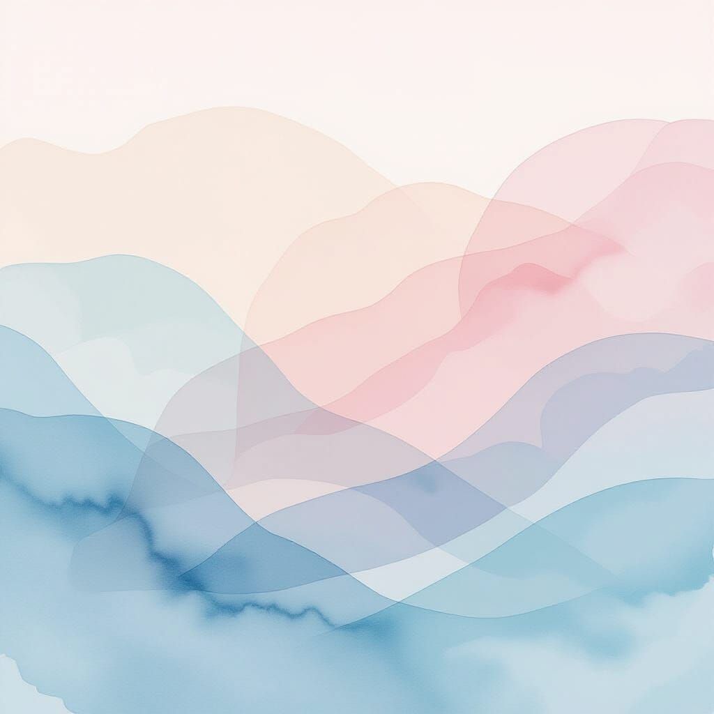 Pastel Watercolor Abstract Background with Gentle Textures
