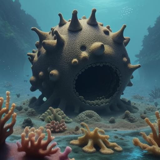 Porous Porifera Pest in Detailed Matte Painting