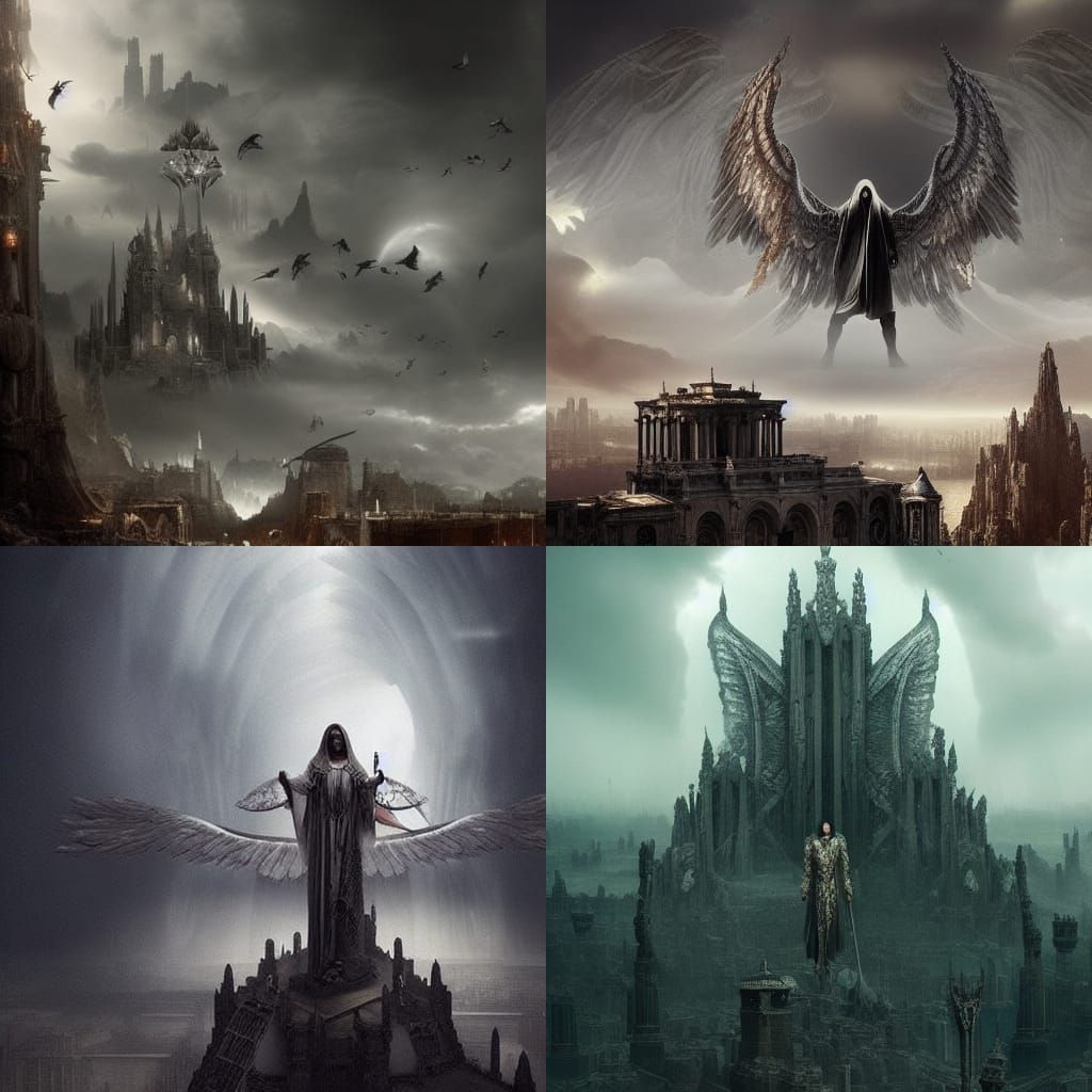 Epic Angel of Death Digital Matte Painting