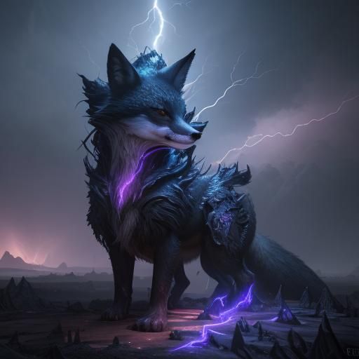 Magical Fox Flare in Detailed Matte Painting