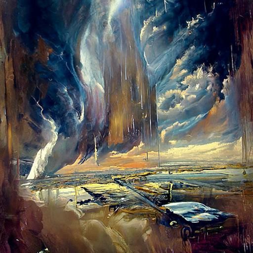 Luminist Thunderstorm Reveals Future and Past