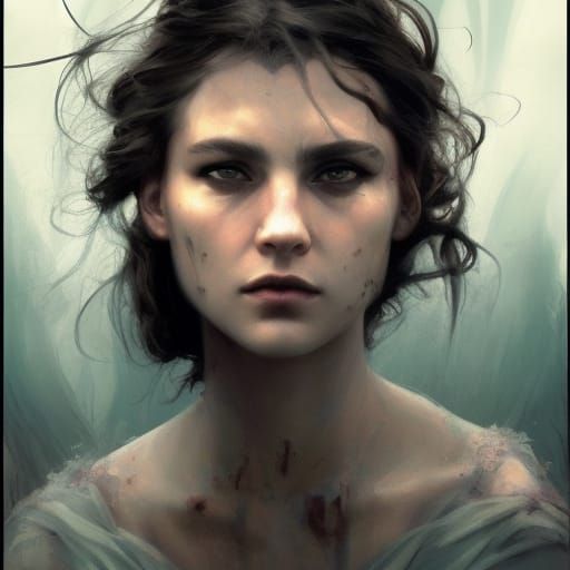 Detailed Portrait of Woman in Volumetric Lighting