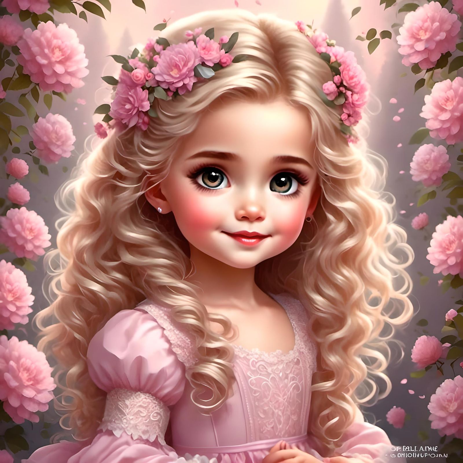 Adorable Little Girl with Tulle Skirt Portrait