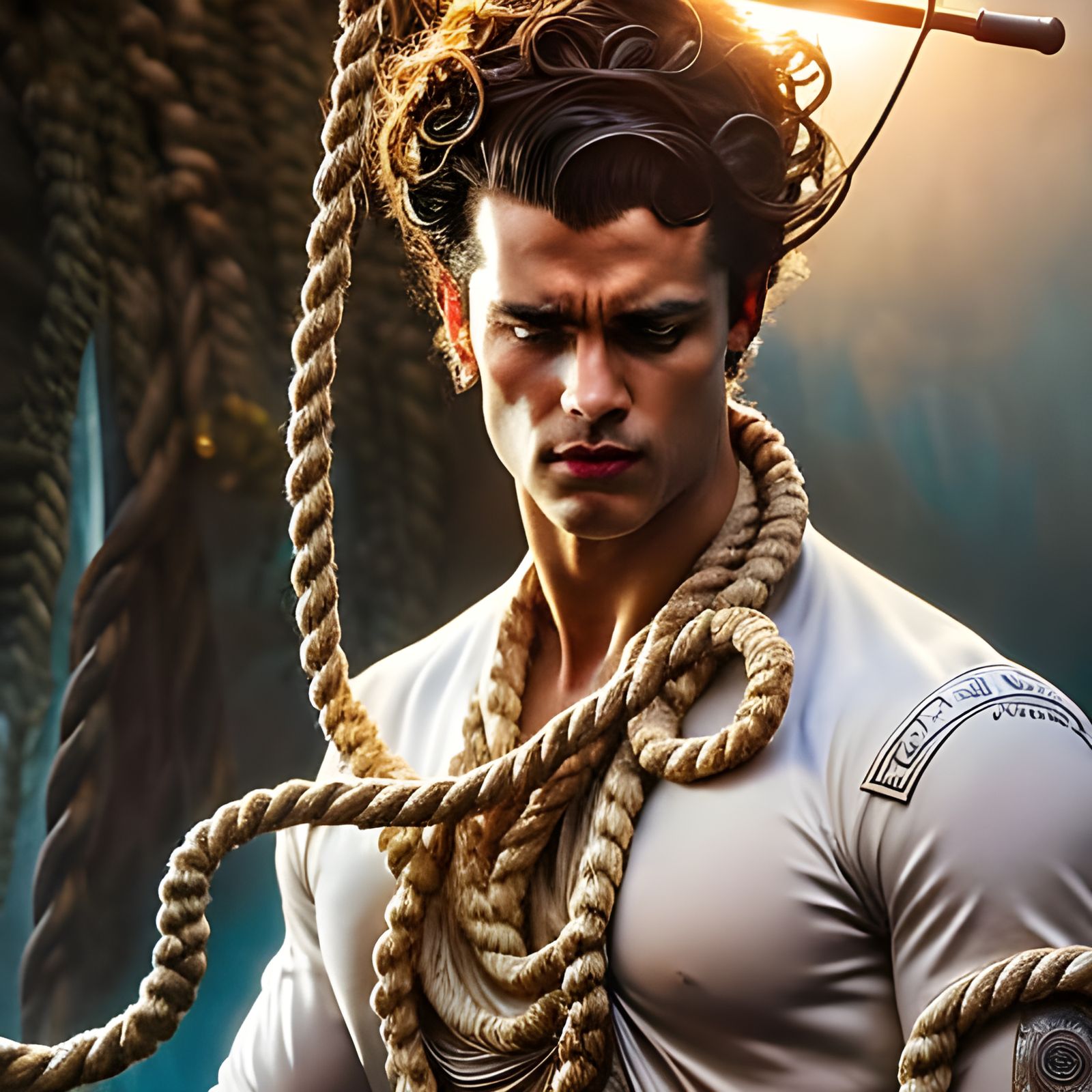 Rococo Sailor in Knot Cafe: Hyperdetailed 8K