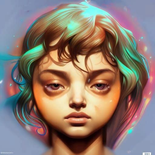 Detailed Portrait with Volumetric Lighting