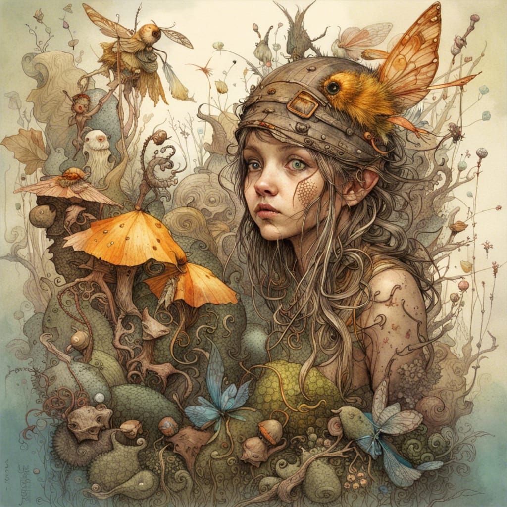 fairies and pixies, by Jean-Baptiste Monge and Norman Rockwell, insanely detailed and textured, volumetric, intricate, s...