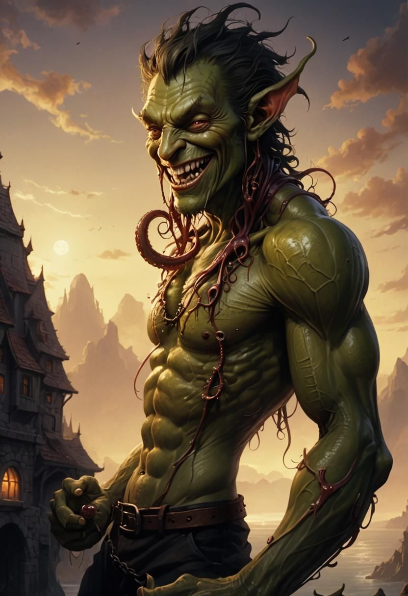 Goblin Man With Tentacles