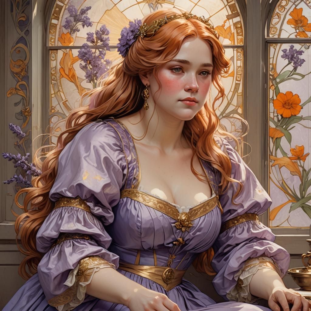 Portrait of Penelope Featherington from Bridgerton