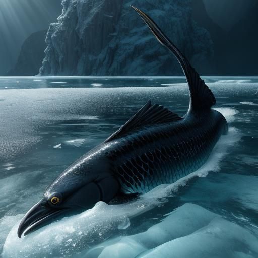 Black Crowfish -  - (fantasy beasts in winter)