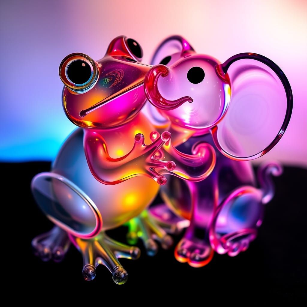 Whimsical Glass Sculptures of Kawaii Friends