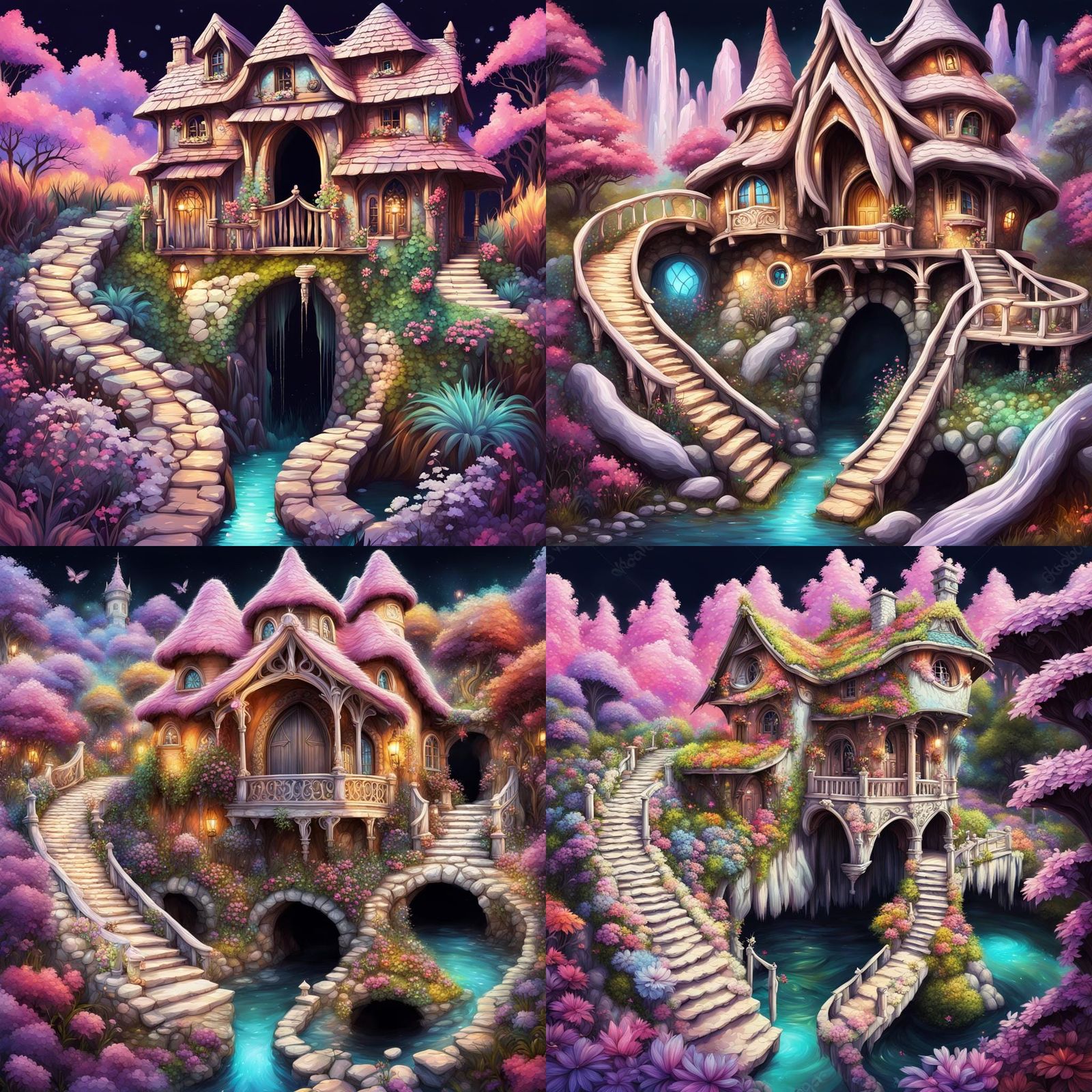 Fantasy fairy cottage