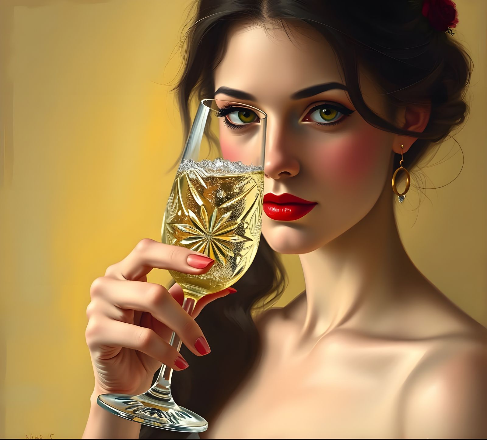 Whimsical Woman in Soft Light