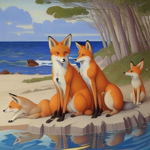 Foxes' Sea Adventure: An Illustrated Tale