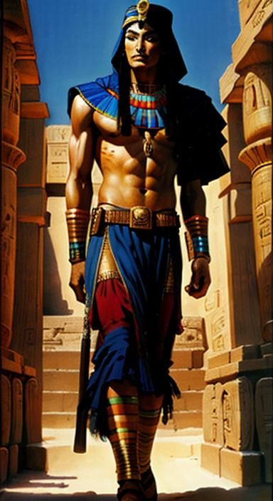 Egyptian Mummy in Fantasy Art Style