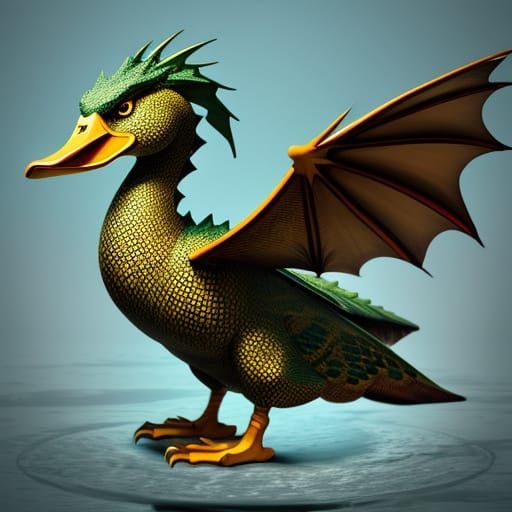Mythical Duck-Dragon Hybrid