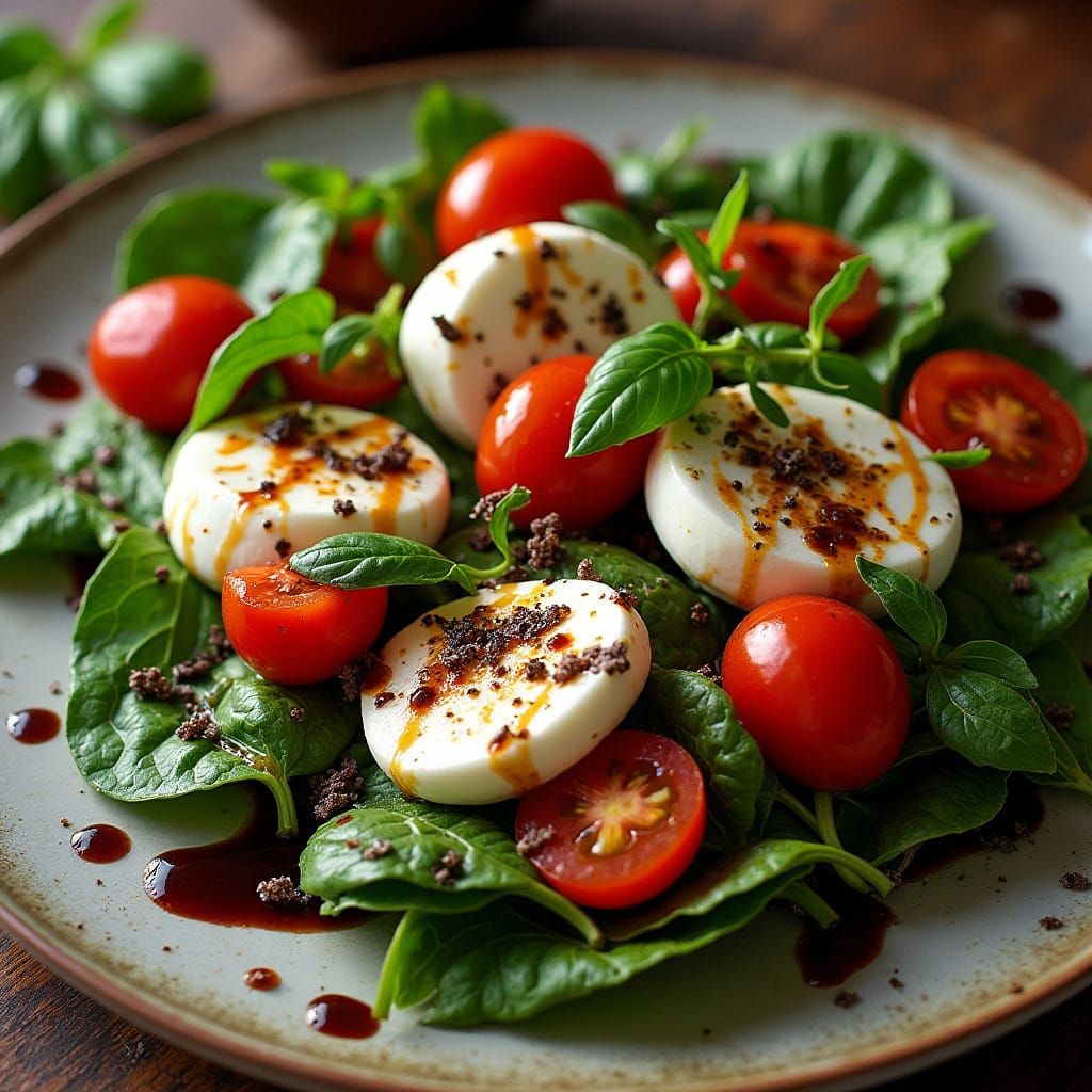 Caprese Salad Still Life in the Style of Old Masters