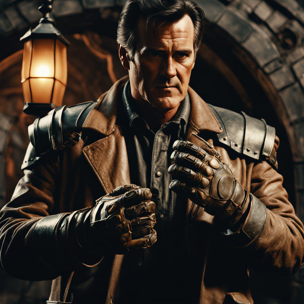 Bruce Campbell as Ash Builds His New Hand in Gritty, High-Co...