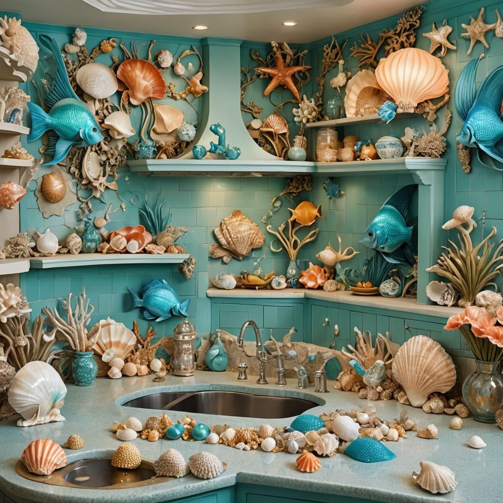 Enchanting Little Mermaid Kitchen Design