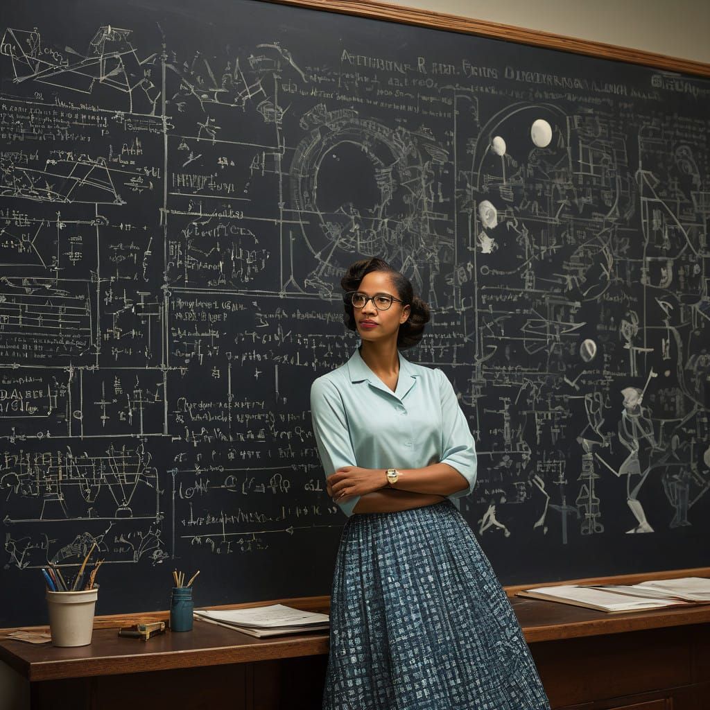 A Mathematician's Intense Focus: Calculating the First Moon...