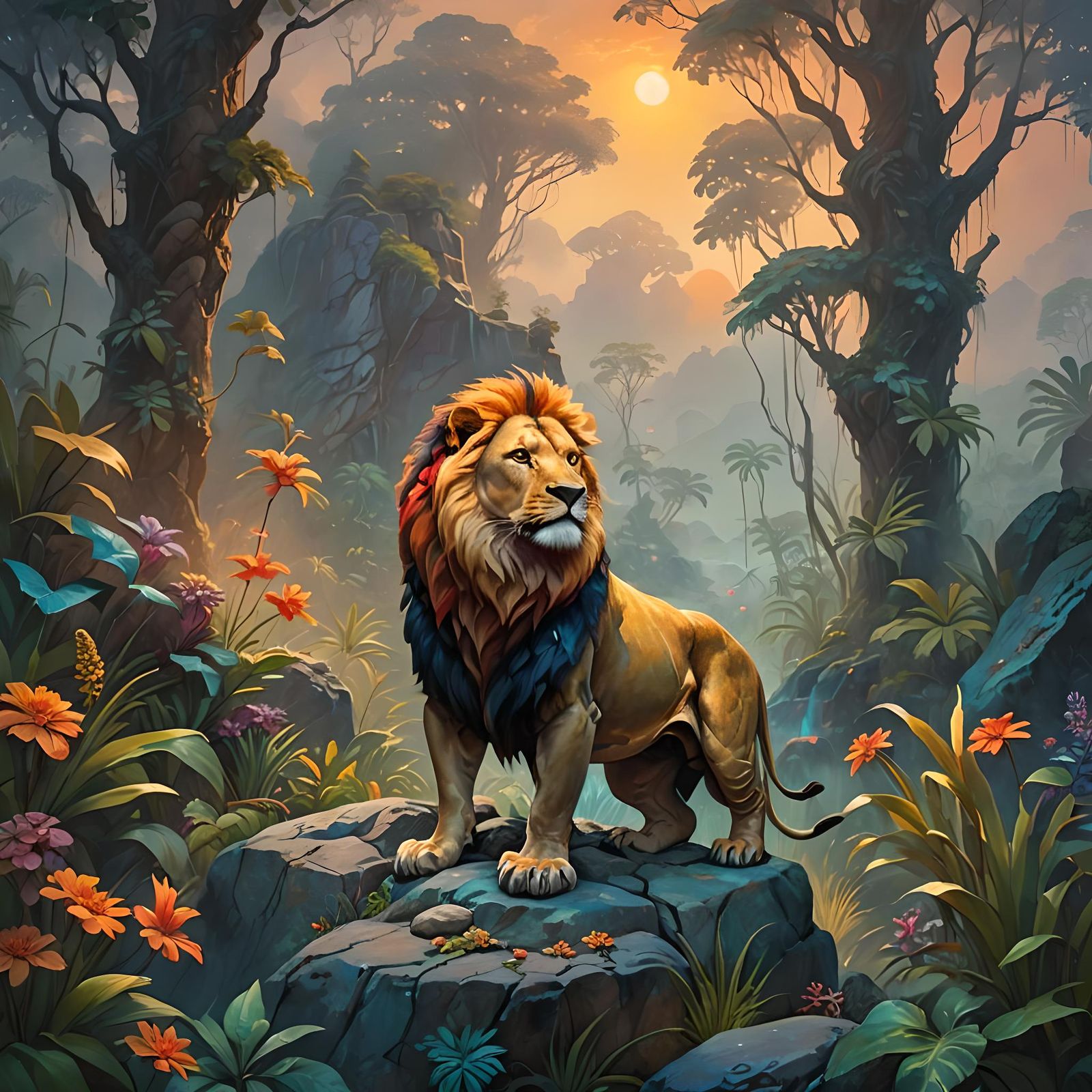 Lion Turtle Hybrid: Fantasy Concept Art