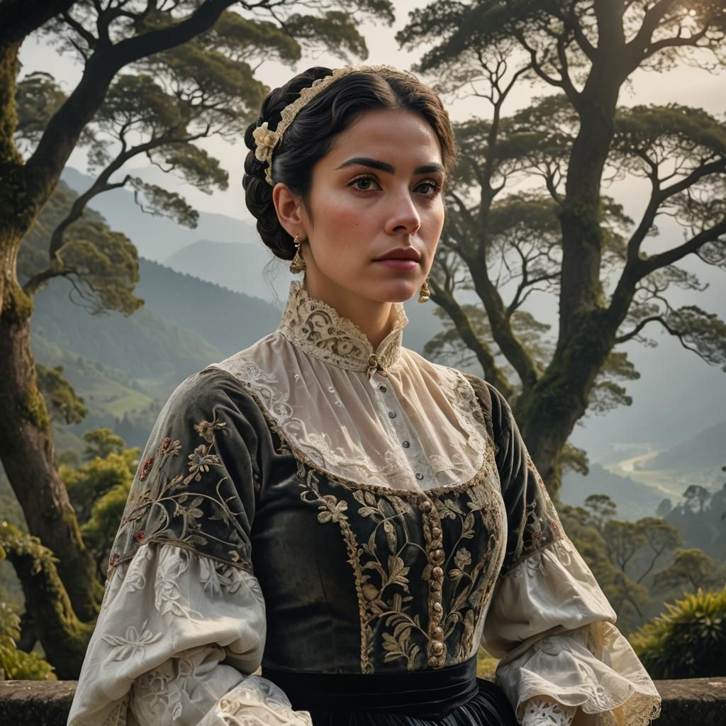 Neo-Baroque Portrait of Manuela Adriasola Carrión