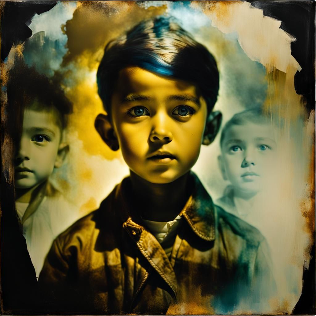 Double Exposure: Shadows and Courage in Encaustic Style