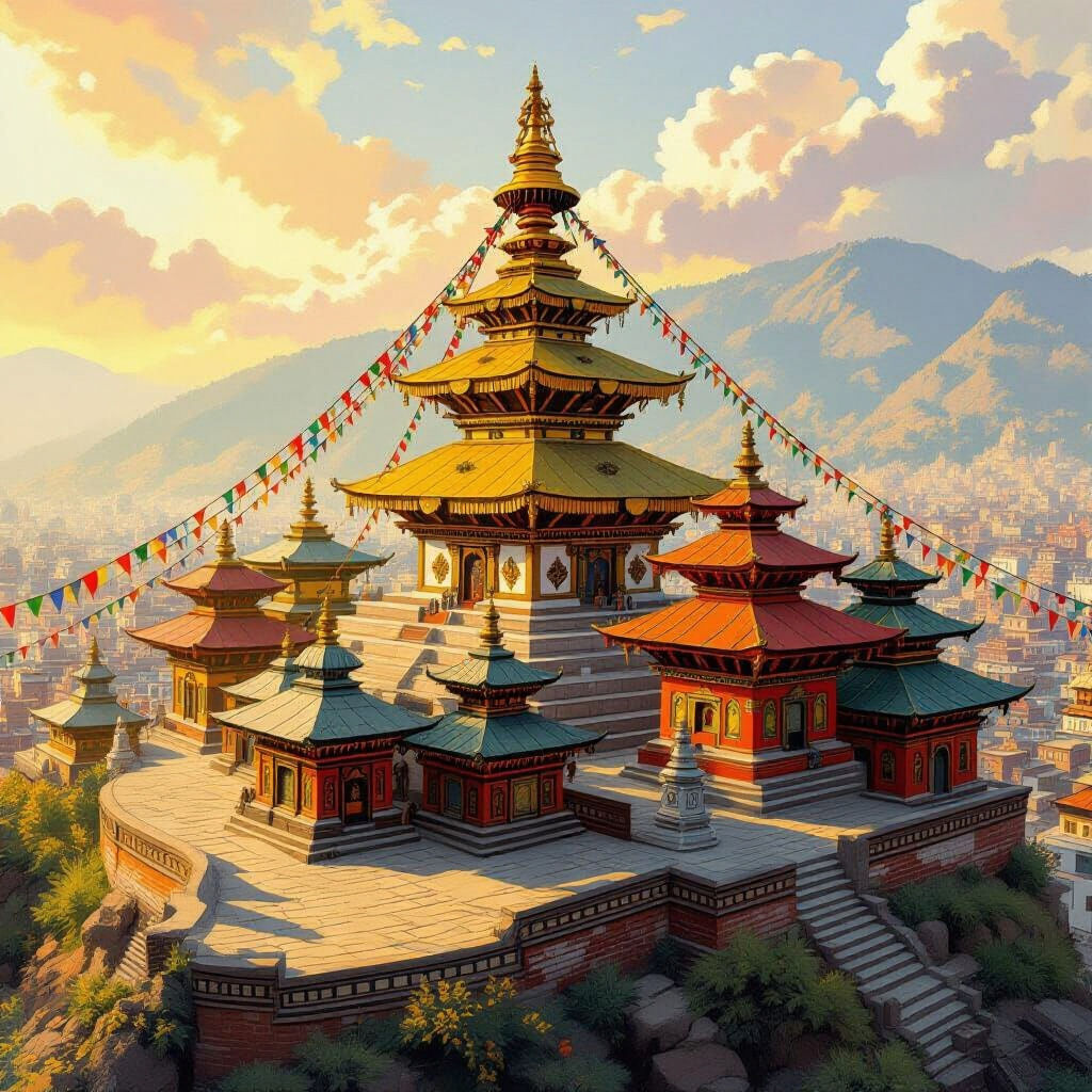 Swayambhunath Temple: Mystical Vista of Kathmandu Valley