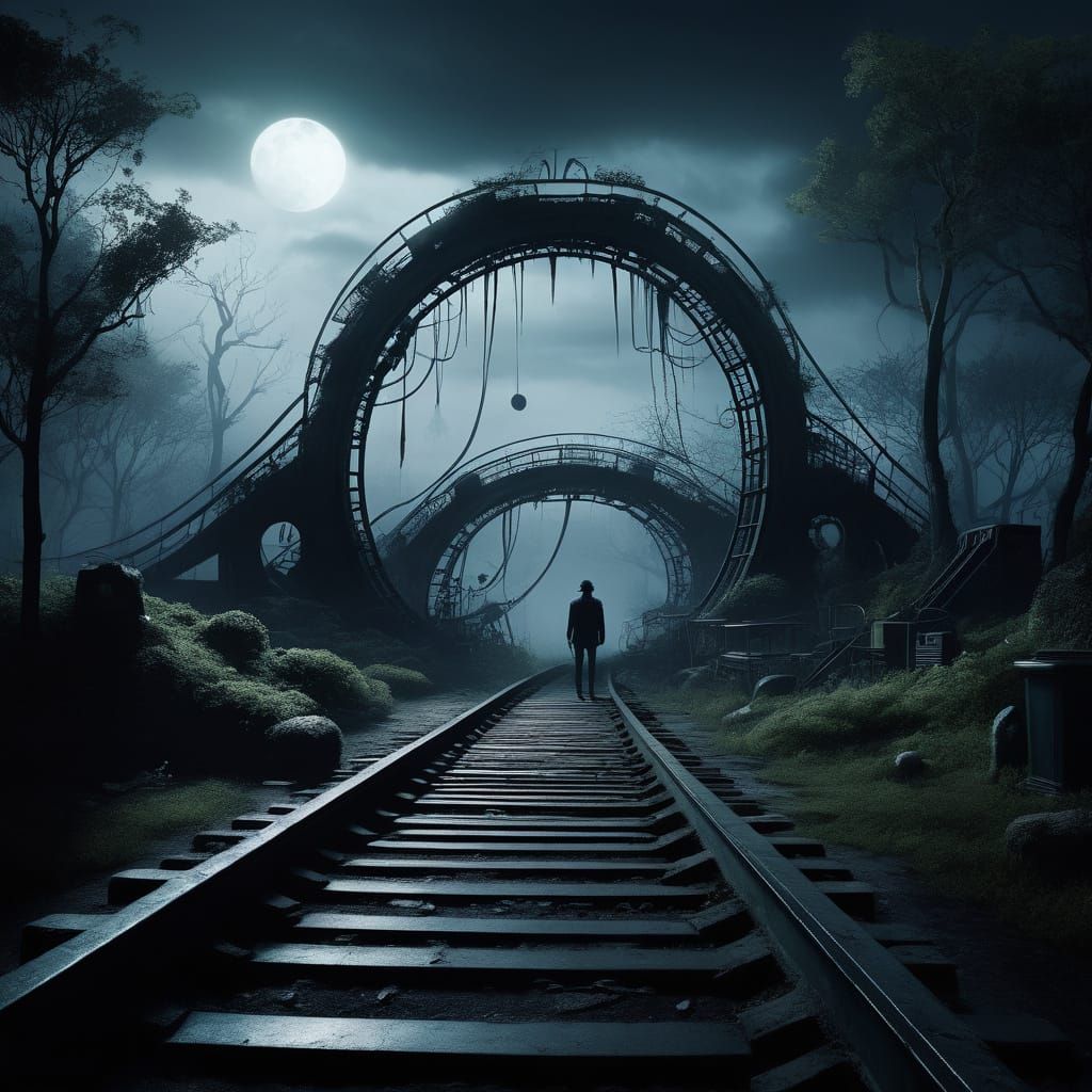 Villain's Secret Base in Abandoned Amusement Park