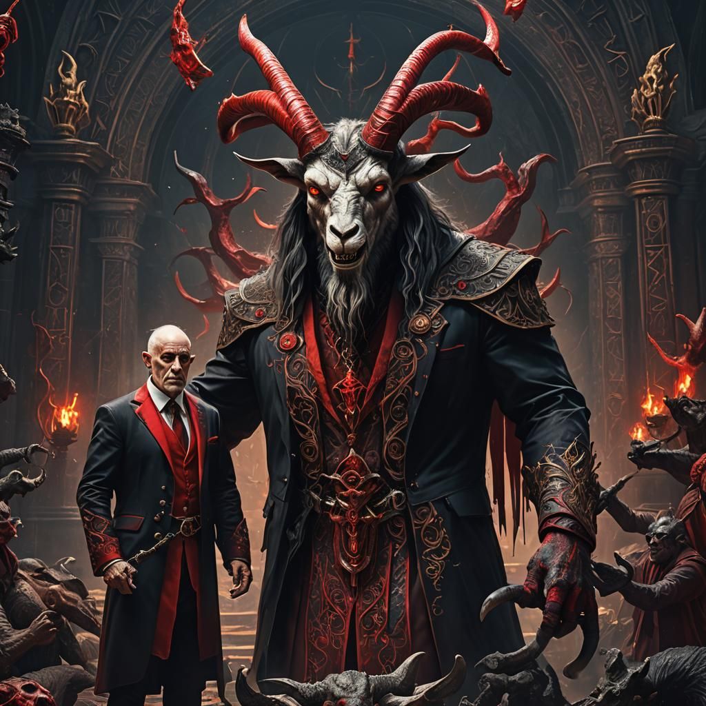 Occultist Aleister Crowley receives training in the Dark Arts from his 'Master'