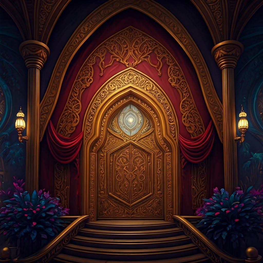 Elegant Strayimel in Opulent Fantasy World