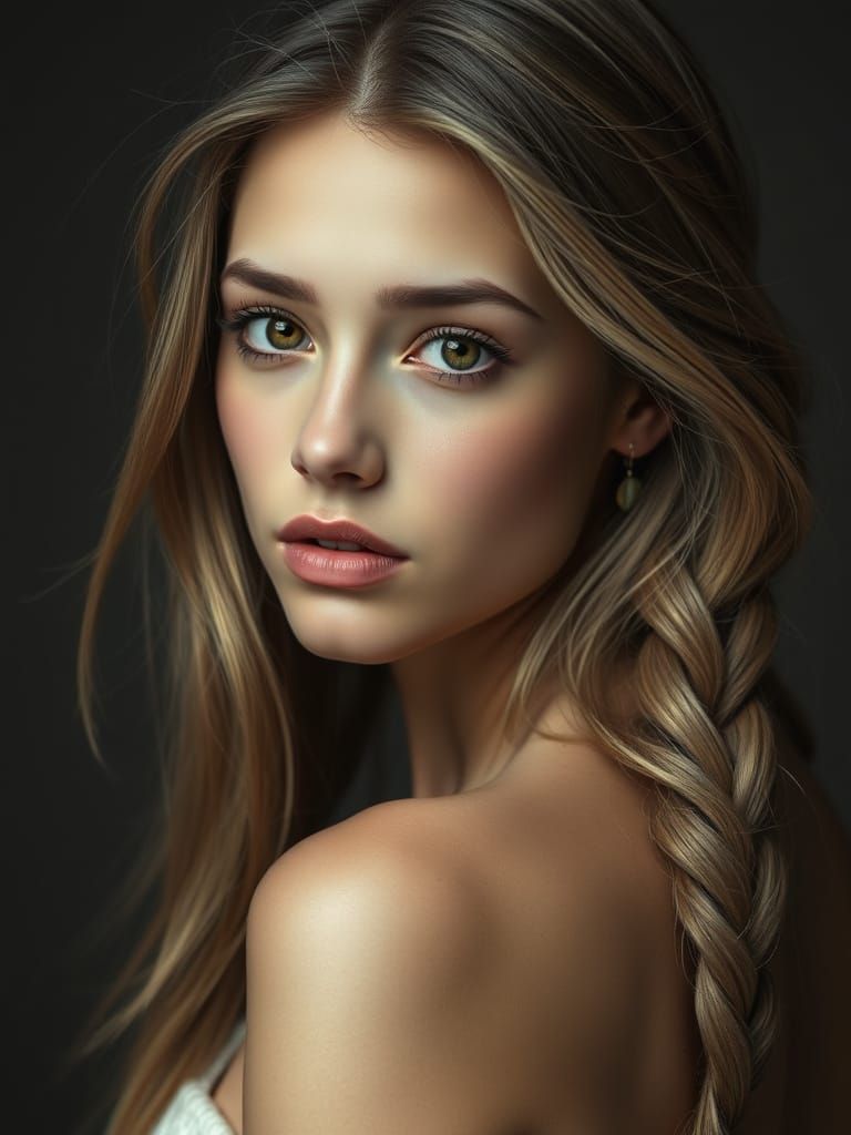 Ethereal Beauty in Renaissance Style