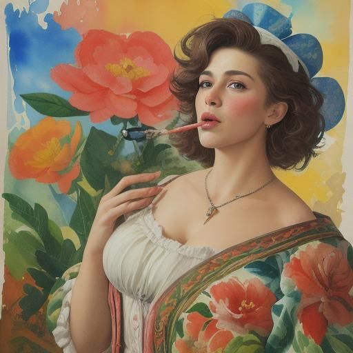 Healing Through Art: Gouache and Watercolor Masterpiece