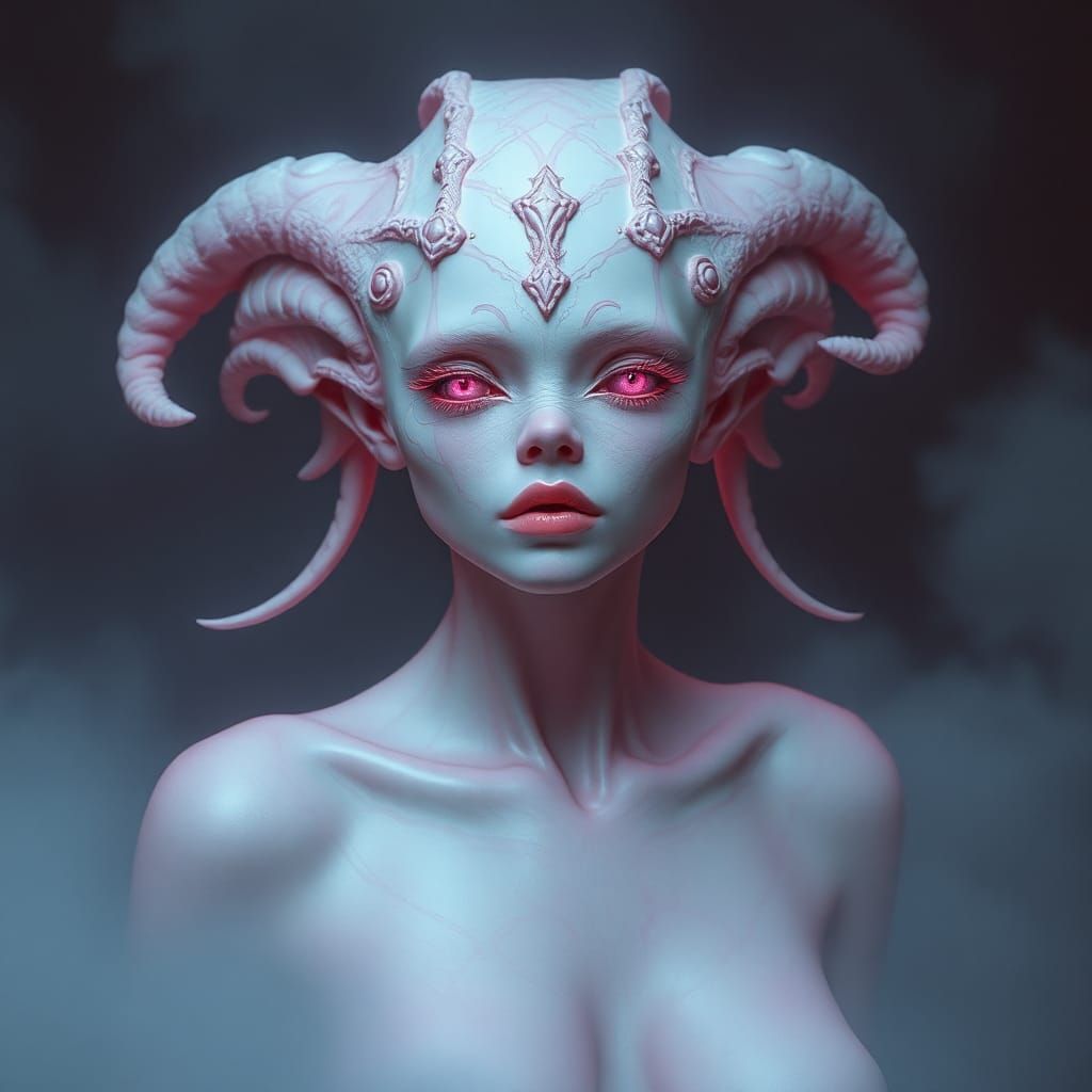 Hot Pink Femme in Regretful Repose