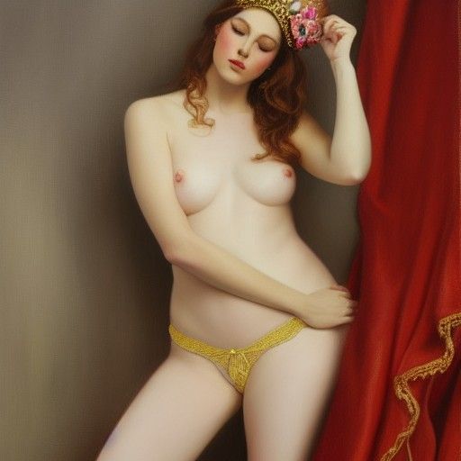 French Queen in Lily Lingerie, Gurney Style